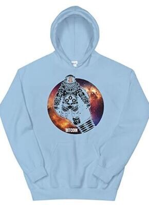 Bitcoin Abstract Light Bulb Space Hoodie,