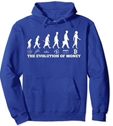 The evolution of money bitcoin btc crypto cryptocurrency Pullover Hoodie
