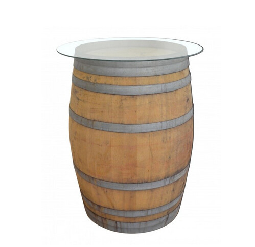225L Weinfass als Stehtisch - mit Glasplatte 225L Weinfass als Stehtisch - mit Glasplatte
