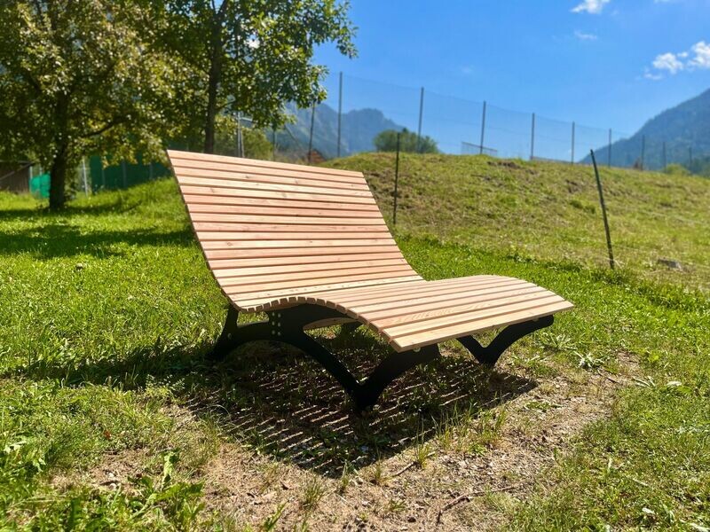 Waldsofa ,,Achensee" schwarz pulverbeschichtet