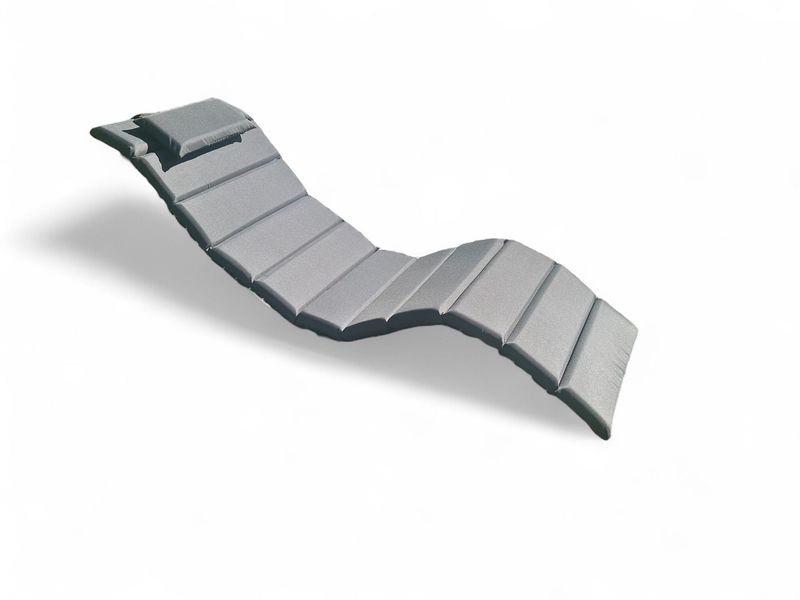 Liegenauflagen Polster Kopfkissen Garten Terrasse gesteppt anthrazit Liegenauflagen Polster Kopfkissen Garten Terrasse gesteppt anthrazit