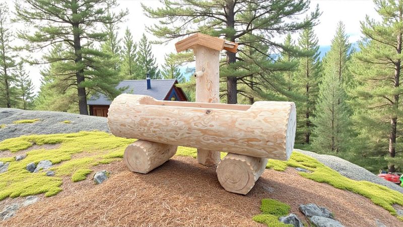 Holzbrunnen ,,Weinberg Holzbrunnen ,,Weinberg" Holztrog aus Tannenholz Ränder rund