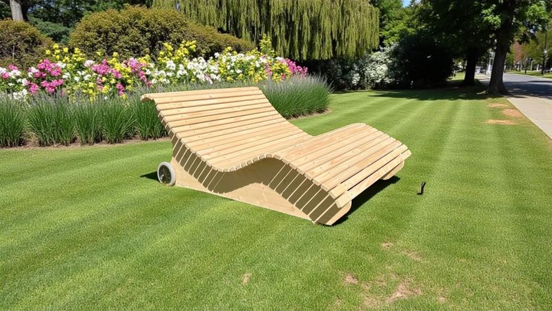 Himmelsliege ,,Hintersee Himmelsliege ,,Hintersee" Gartenliege aus Fichtenholz mit Rädern