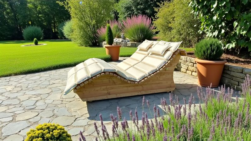 Himmelsliege ,,Schliersee Himmelsliege ,,Schliersee" Relaxliege aus Lärchenholz mit Polster