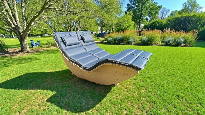 Schaukelliege ,,Birkensee'' Schwungliege mit Polster Schaukelliege ,,Birkensee'' Schwungliege mit Polster