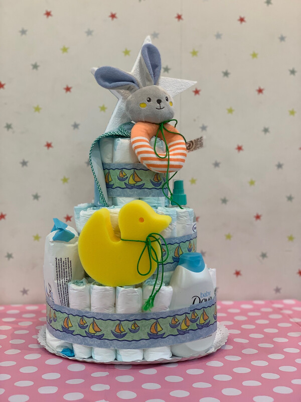 Tarta de 40-50 pañales