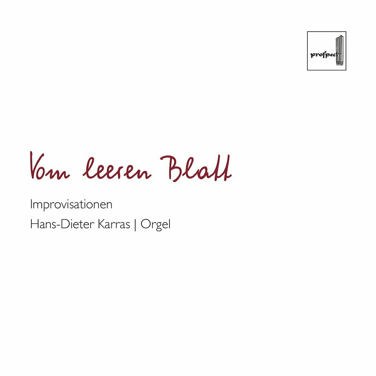 Vom leeren Blatt | CD