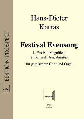 Hans-Dieter Karras: Festival Evensong | Chor und Orgel | Partitur