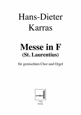 Hans-Dieter Karras: Messe in F | Chor und Orgel | Partitur