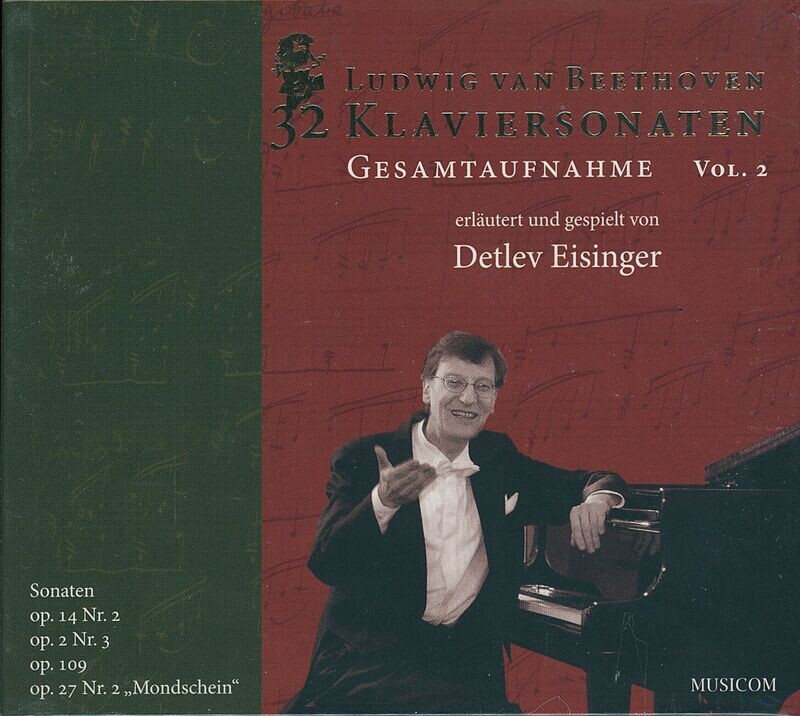 Beethoven Klaviersonaten II - Erläutert und gespielt von Detlev Eisinger | 4er CD-Box Beethoven Klaviersonaten II - Erläutert und gespielt von Detlev Eisinger | 4er CD-Box