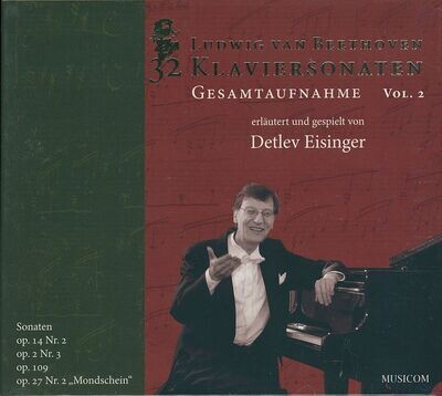 Beethoven Klaviersonaten II - Erläutert und gespielt von Detlev Eisinger | 4er CD-Box