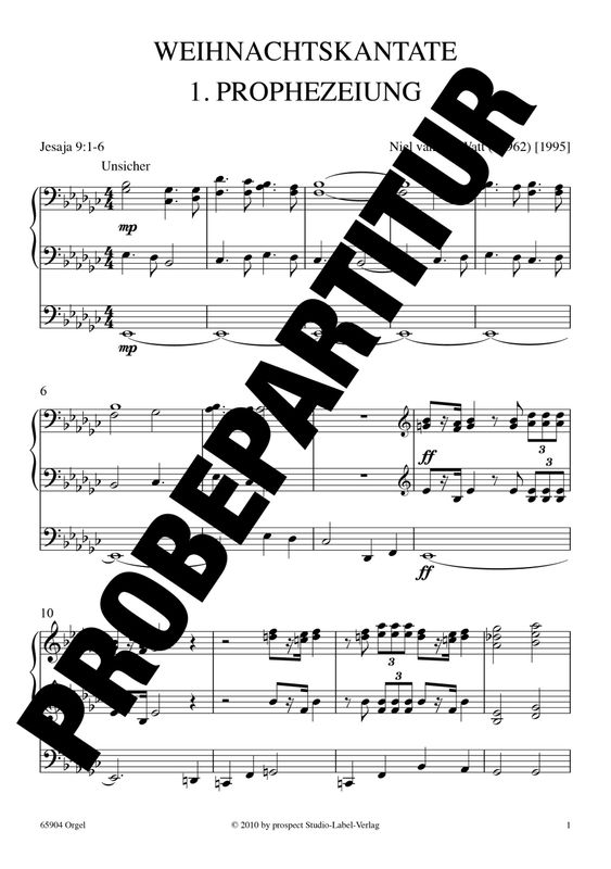 Niel van der Watt: Weihnachtskantate | Sopran und Bariton solo, Chor SATB, Orgel und Streichorchester | Orgelstimme | PDF Niel van der Watt: Weihnachtskantate | Sopran und Bariton solo, Chor SATB, Orgel und Streichorchester | Orgelstimme | PDF