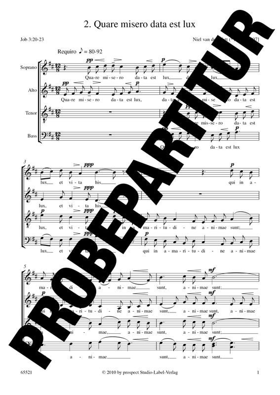 Niel van der Watt: Quare misero data est lux | Chor SATB | Partitur | PDF Niel van der Watt: Quare misero data est lux | Chor SATB | Partitur | PDF
