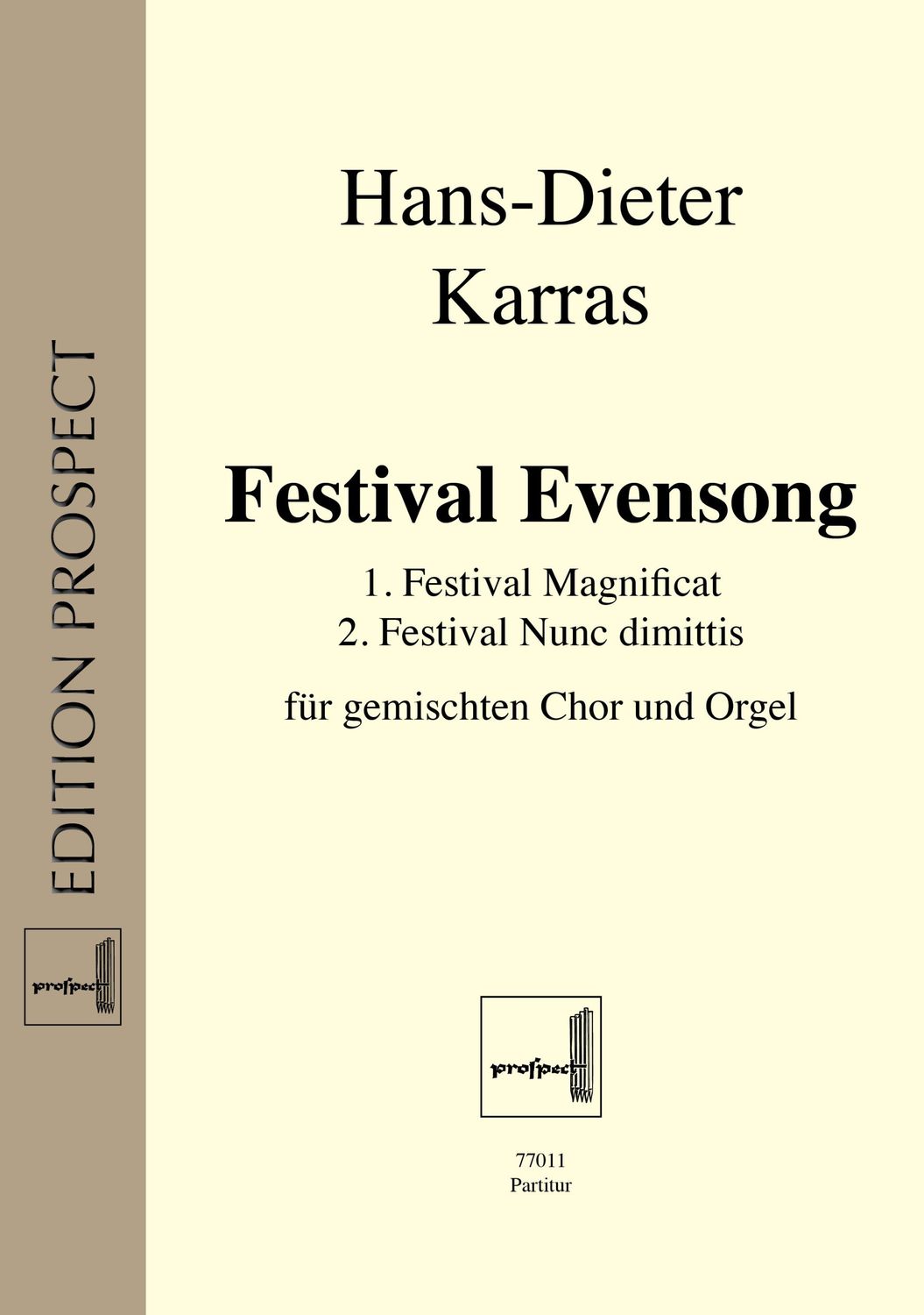 Hans-Dieter Karras: Festival Evensong | Chor und Orgel | Partitur | PDF
