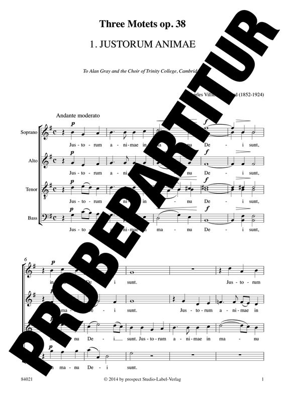 Charles Villiers Stanford: Justorum animae | Chor SATB | Partitur | PDF Charles Villiers Stanford: Justorum animae | Chor SATB | Partitur | PDF