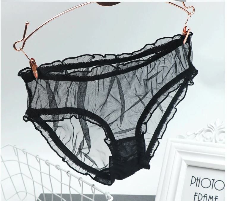 Completely Sheer Transparent Nylon Panties Retro look