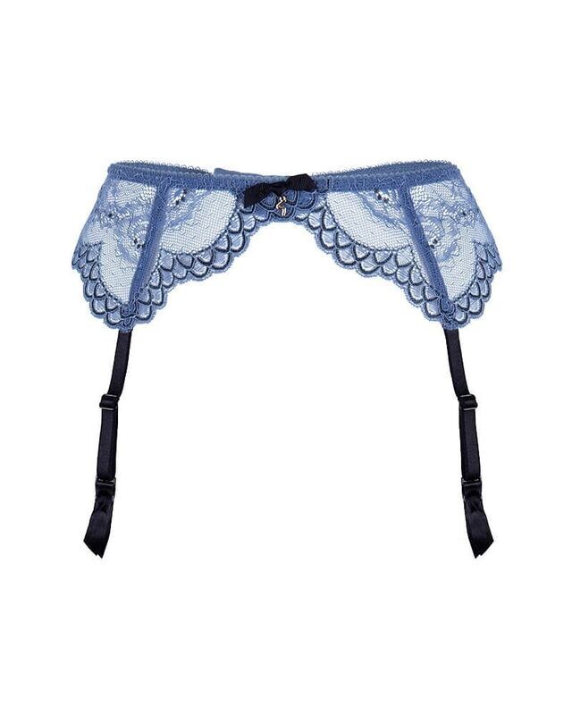 Gossard Superboost Lace Suspender - Moonlight Blue MEDIUM