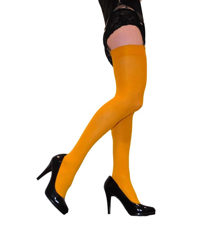 Mustard 40 Denier Opaque stockings