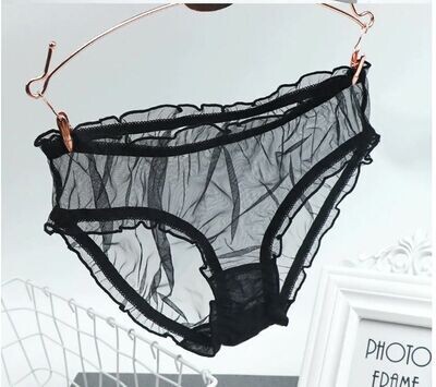 Completely Sheer Transparent Nylon Panties Retro look Completely Sheer Transparent Nylon Panties Retro look