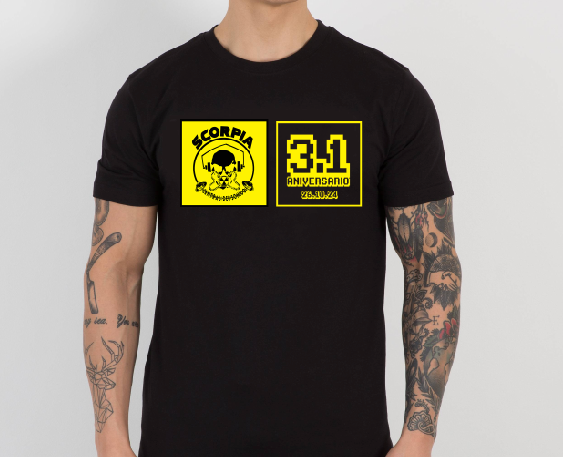 ANIVERSARIO 3.1 - CAMISETA UNISEX / NEGRO