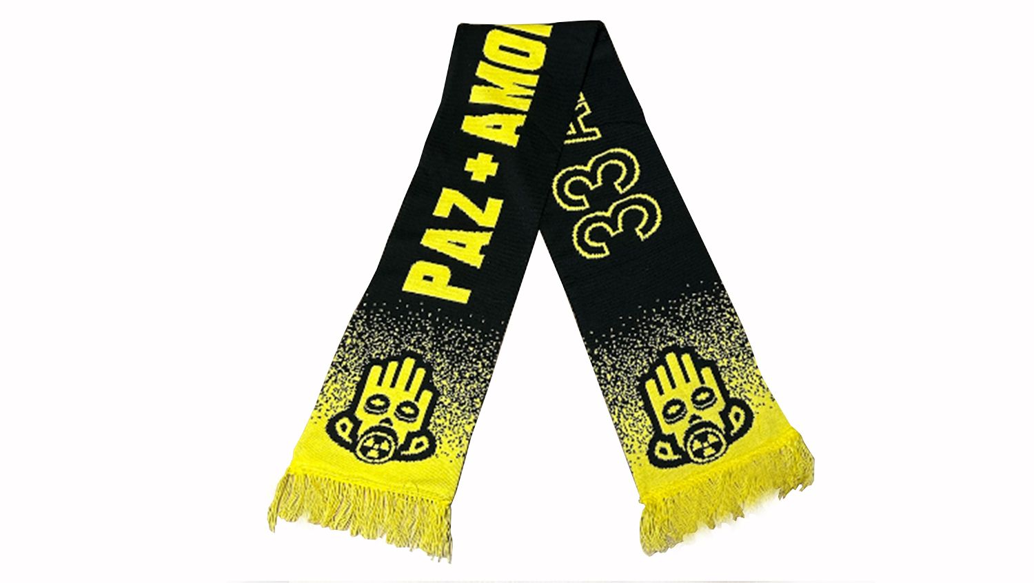 Bufanda 33 ANIVERSARIO &amp; PAZ+AMOR+FIESTA