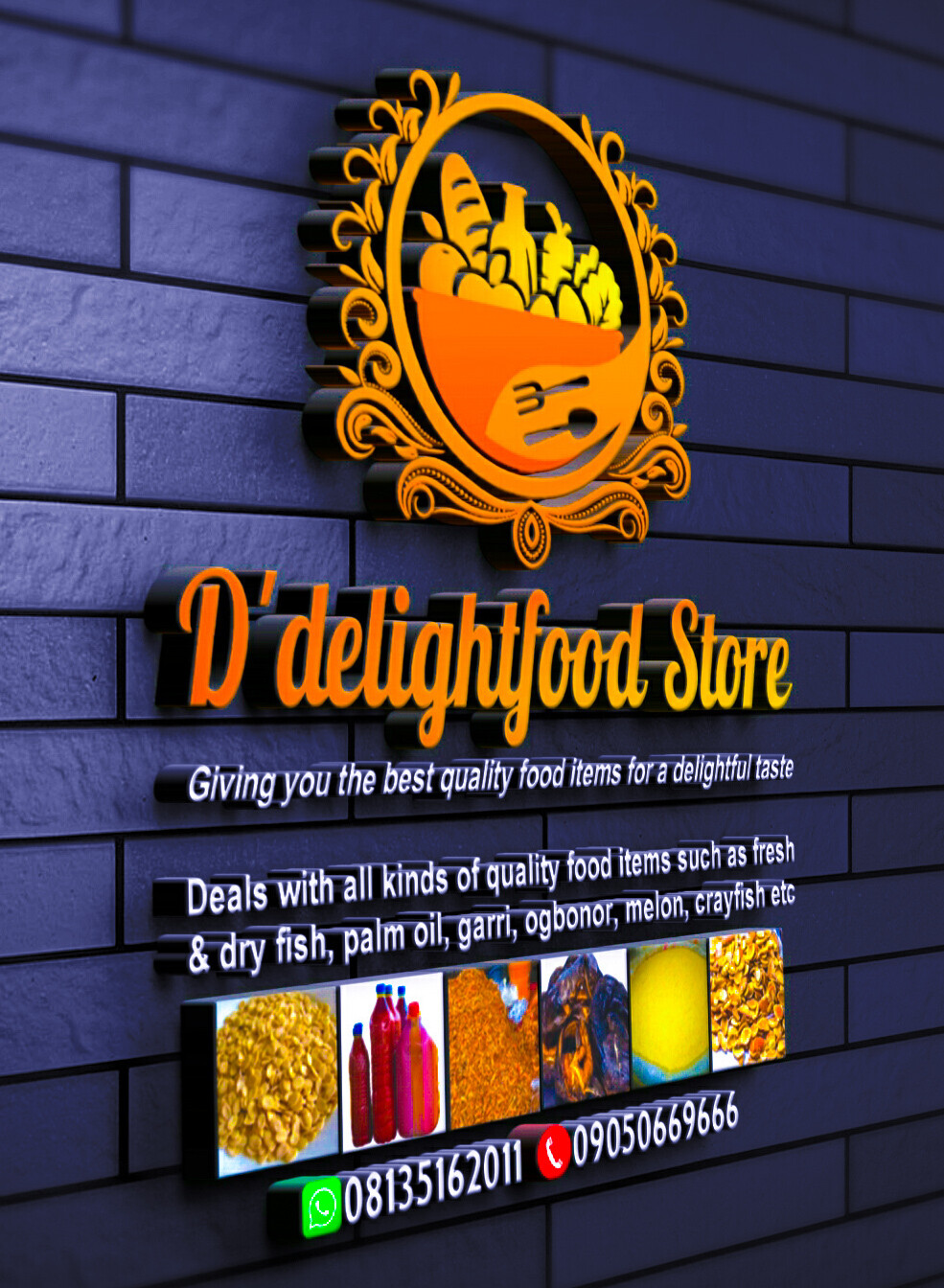 Logo design for food store