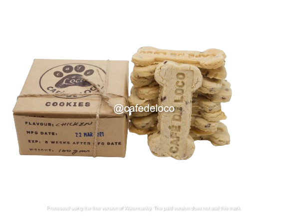 Cookies for pets( Non-Veg), 100gms, Flavour: Chicken