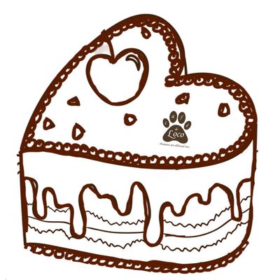 Design Your Own Pet Cake - Heart shape
