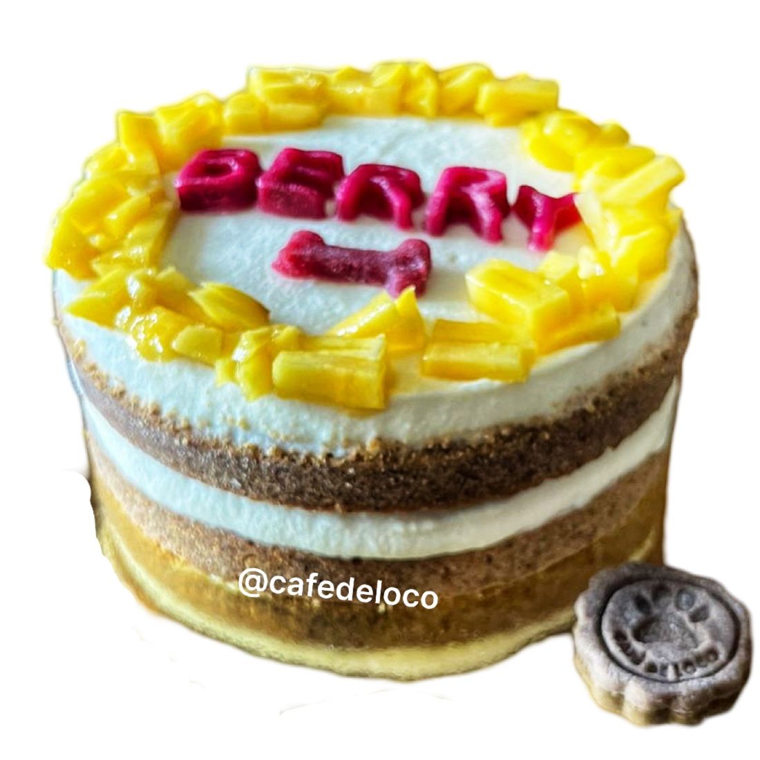 Layered Dog Birthday Cake