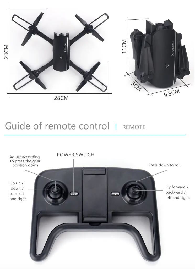 1808 WiFi 4K Foldable Drone