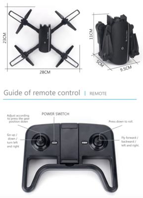 1808 WiFi 4K Foldable Drone