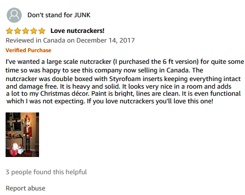 If you love nutcrackers you will love this one----6feet-K01