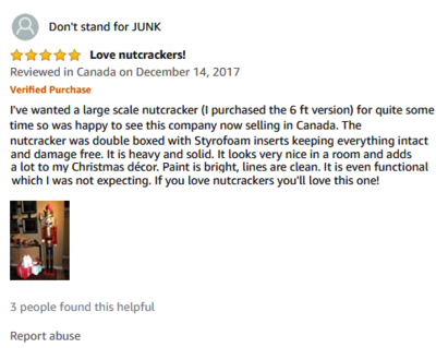 If you love nutcrackers you will love this one----6feet-K01