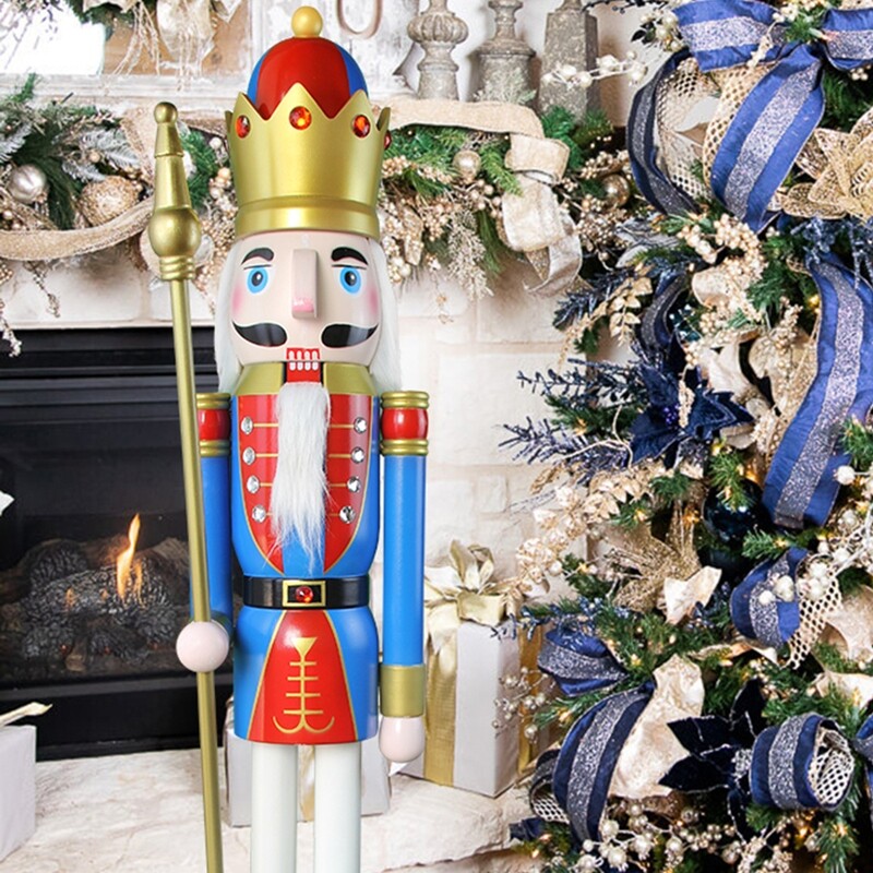 Blue and Red Nutcracker King K14
