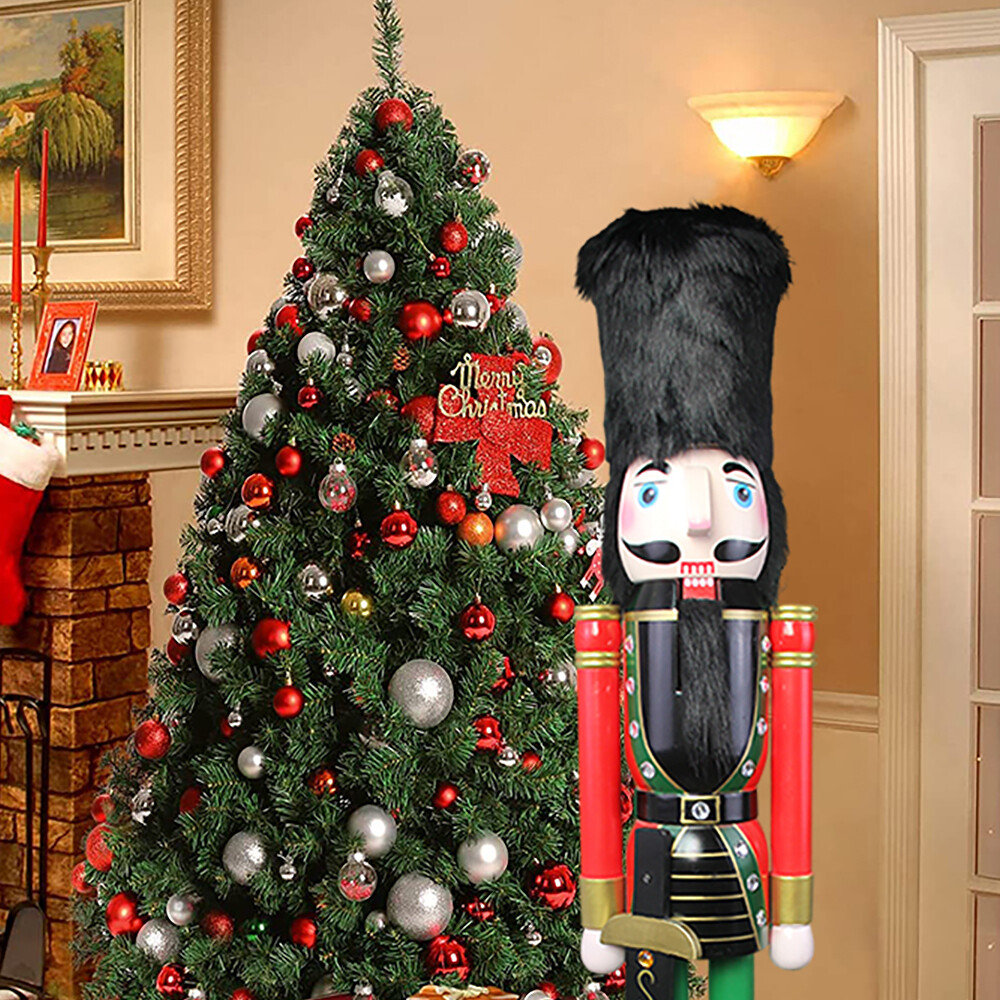Red nutcracker soldier with scimitar K06