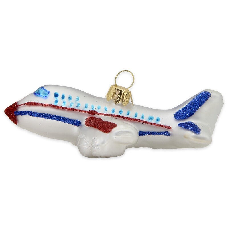 CDL Christmas Passenger Plane Ornament F01