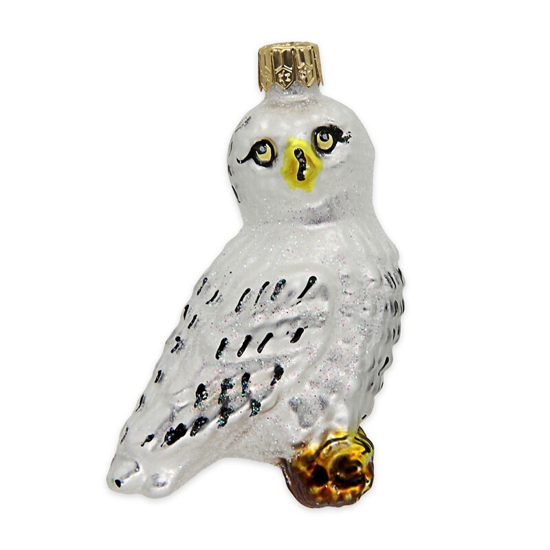 CDL Christmas White Owl Ornament F06