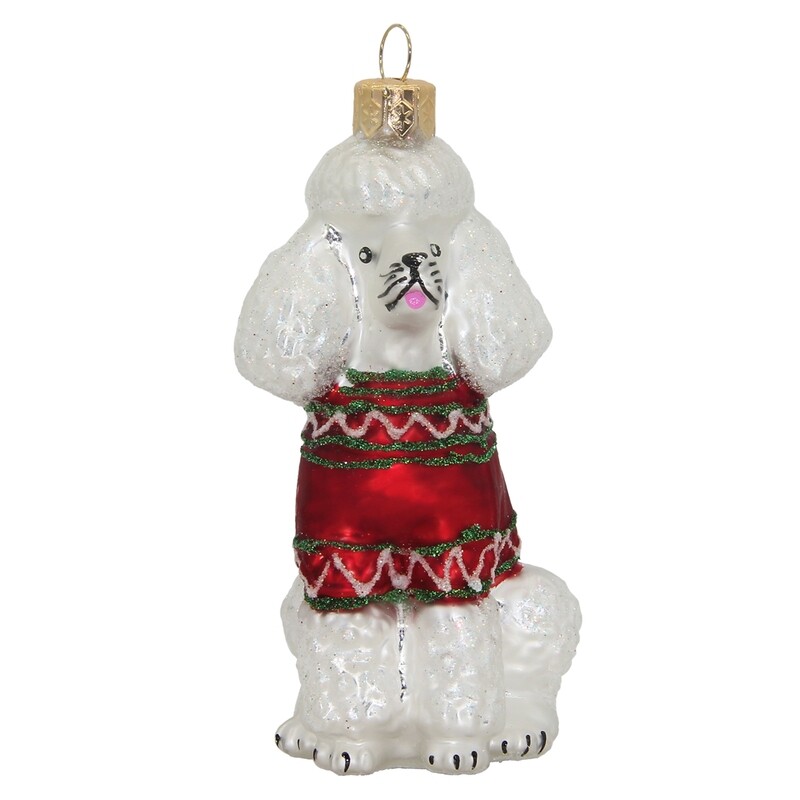 CDL Adorable Poodle Ornament Christmas Tree Ornament  G10