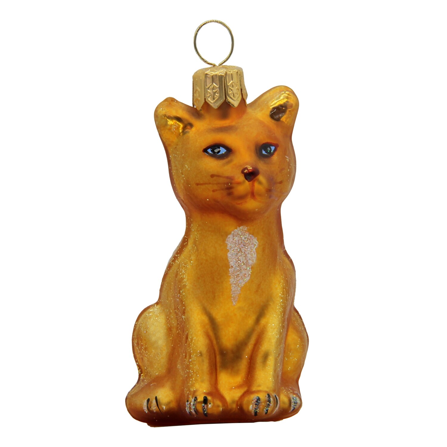 CDL Adorable Orange Cat Christmas Tree Ornament  G14