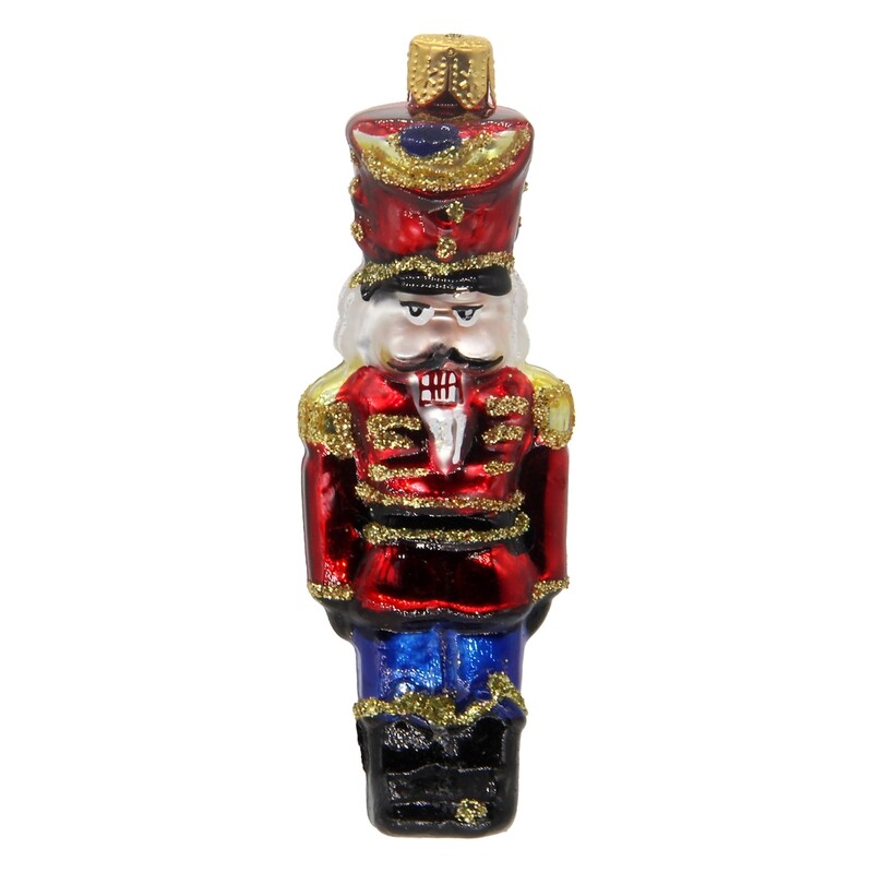 CDL Red Miniature Nutcracker Christmas Tree Ornament  P03