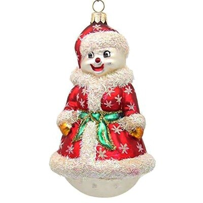 CDL Snowman Christmas Glass Blow Ornaments G22