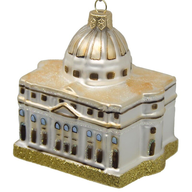 CDL Saint Peter&#39;s Basilica Vatican Souvenir Building Glass Blown Ornaments G50