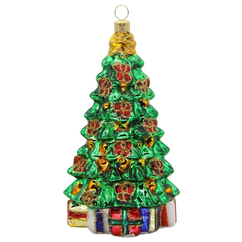 CDL Glass Blown Christmas Tree Ornament G32