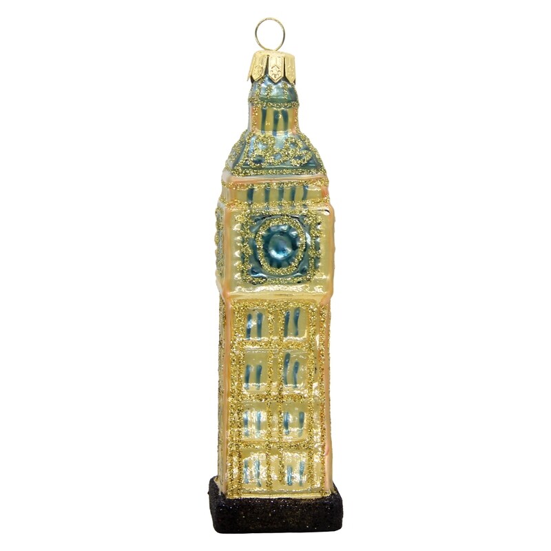 CDL Glass Blown Christmas BIG Ben Ornament G69