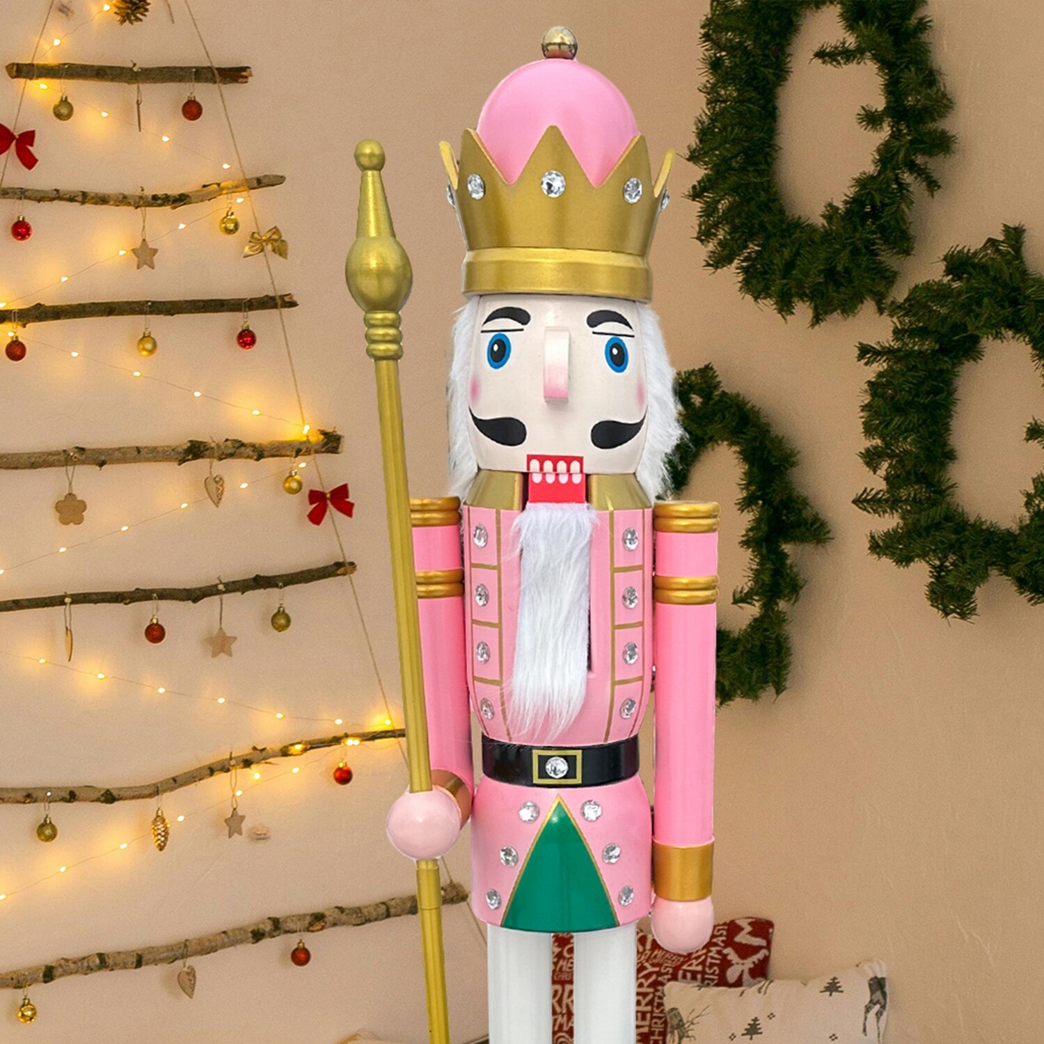 Pastel pink nutcracker King K16
