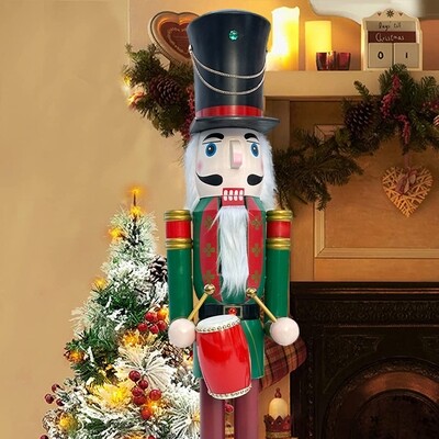 Patel Green nutcracker solider play drum K37
