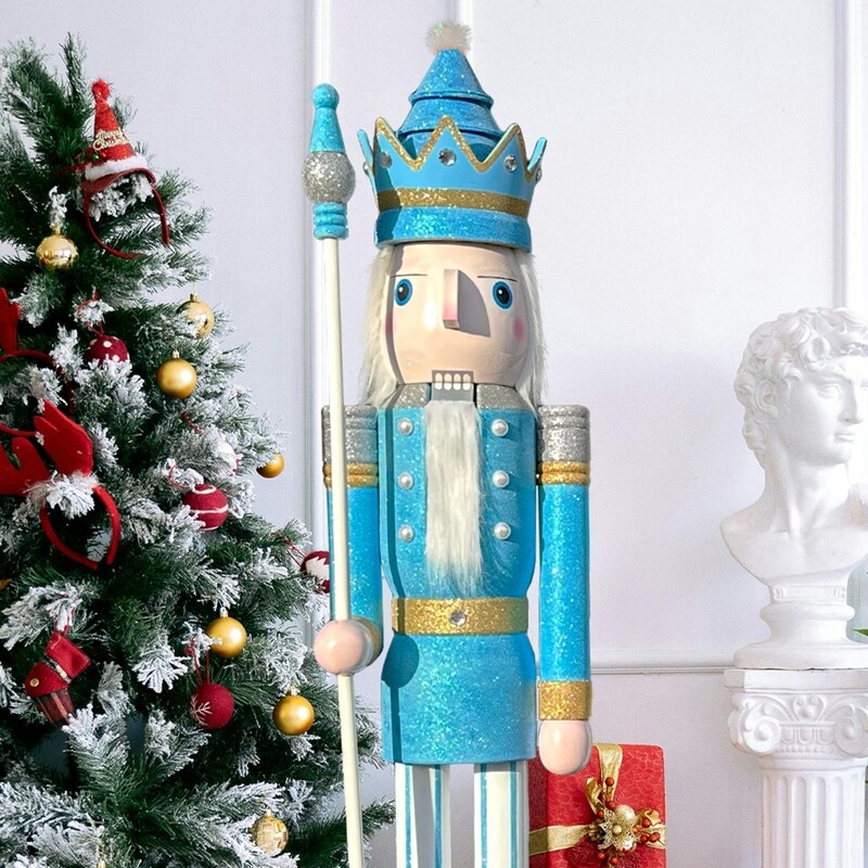 Patel blue glitter nutcracker king K35