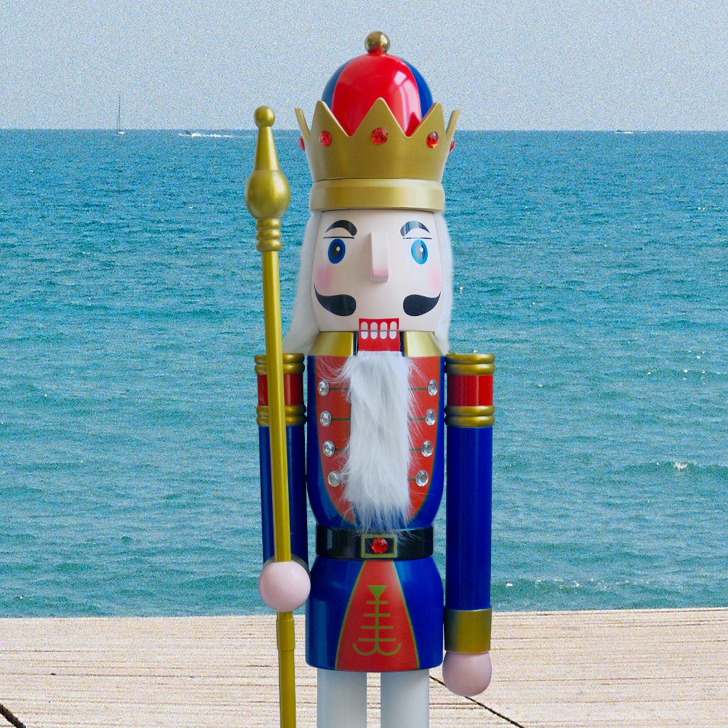 Blue and Red Nutcracker King K14