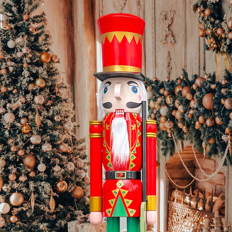 Red Nutcracker Solider with gun K05