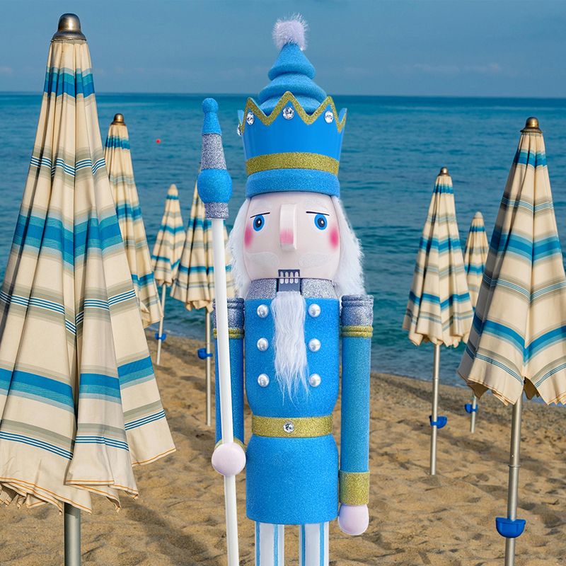 Patel blue glitter nutcracker king K35